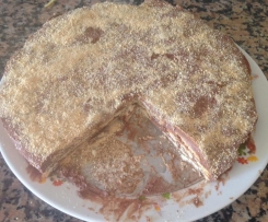 Bolo de Bolacha com Mousse de Chocolate