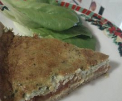Quiche de tomate e manjericão