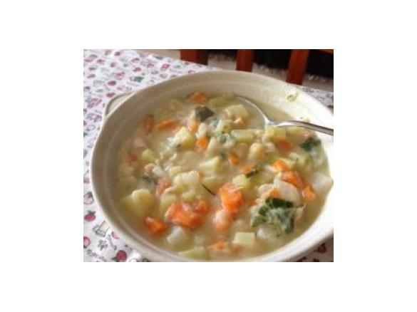 Almoço de Feijão e Bacalhau