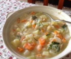 Almoço de Feijão e Bacalhau