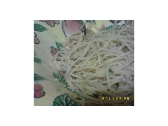 Esparguete com sementes,rápido