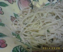 Esparguete com sementes,rápido