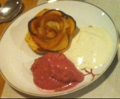 Gelado de fruta congelada