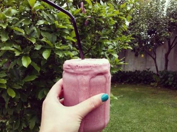 Batido de Morango e Lucuma