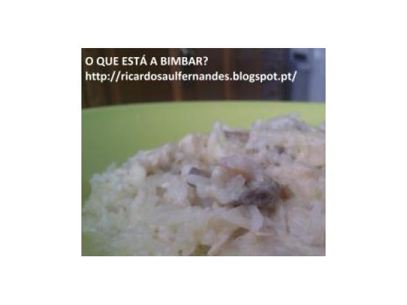 Strognoff de frango com arroz