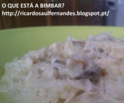 Strognoff de frango com arroz