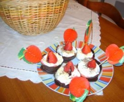 CESTINHOS DE CHOCOLATE E GELADO PARA O DIA DAS CRIANÇAS