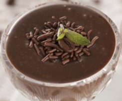 Mousse de chocolate e menta