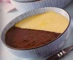 Leite creme de dois sabores