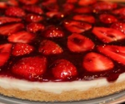 CheeseCake de Framboesas e Morangos 