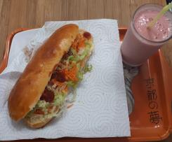 Pão para cachorro quente