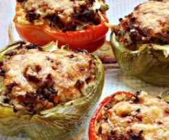 Pimentos Recheados com Borrego