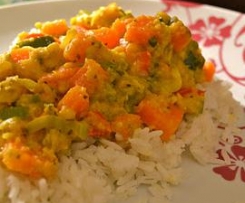 Caril de Legumes - adaptada do Livro