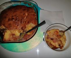 Cobbler - Bolo de Frutas com Ameixa e Pessego