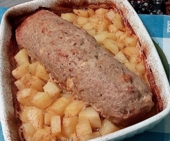 Rolo de Carne XxL Queijo Chouriço e Alheira