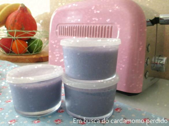 Iogurte com gelatina de amora (sem lactose)