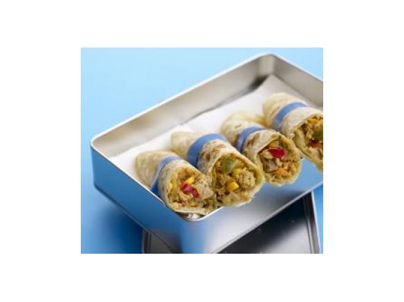 Wraps com recheio de atum