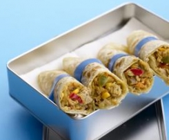 Wraps com recheio de atum