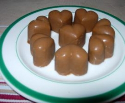 Bombons de chocolate de leite