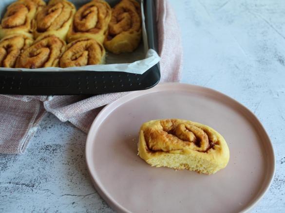 Rolls de Canela com Abóbora