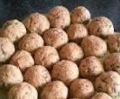 Almondegas de lentilhas e cogumelos