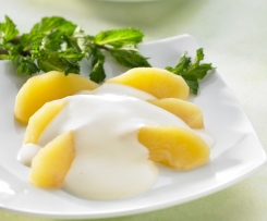 Maçãs com zabaione de cidra