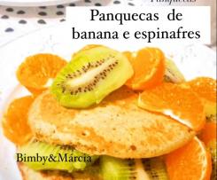 Panquecas de Banana e Espinafres