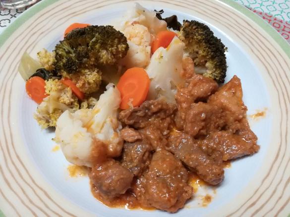 Carne de Porco com Legumes