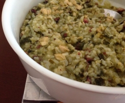 Arroz de moura, frango e grelos