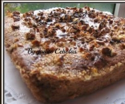 Bolo de maçã, canela e nozes (delicioso)
