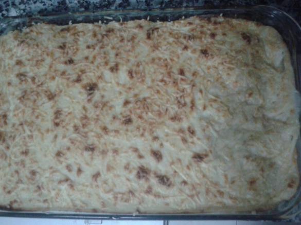 LASANHA MISTA (LEGUMES E CARNE PICADA)