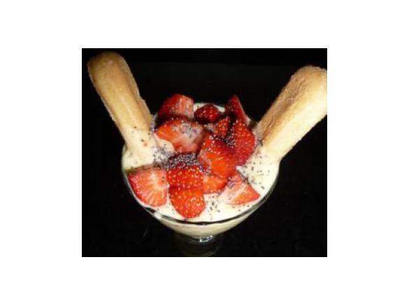 Delicia de manga com morangos