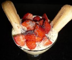 Delicia de manga com morangos