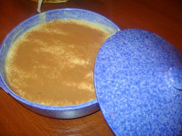 Arroz Doçe com farinha Custard