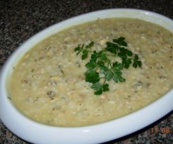 Risotto com ameijoas