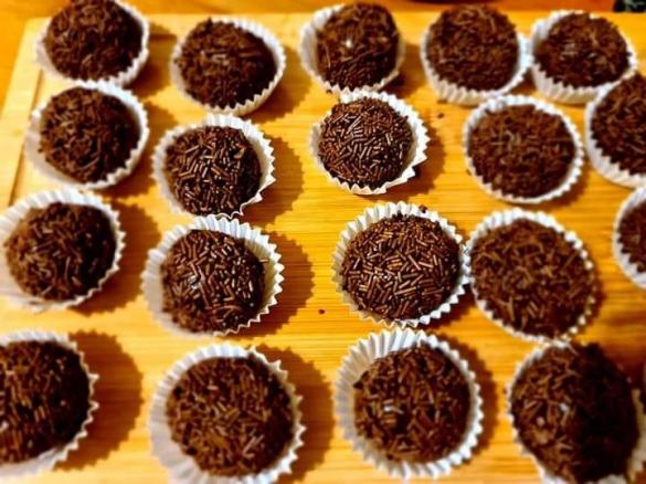 Brigadeiros de caramelo
