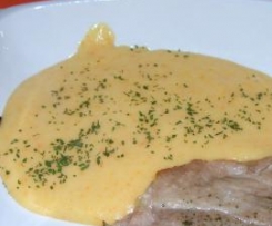 Puré de cenoura, batata e queijo