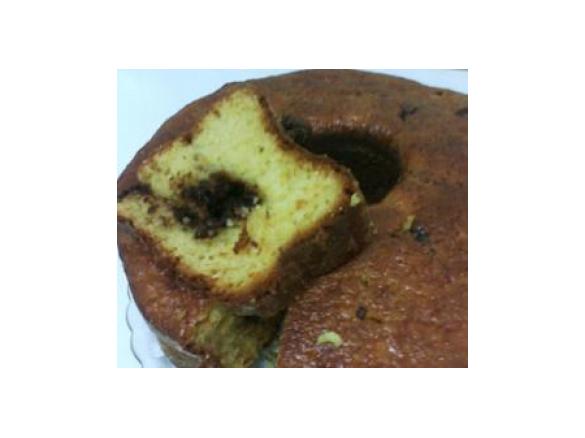 Bolo de laranja com chocolate 