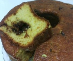 Bolo de laranja com chocolate 