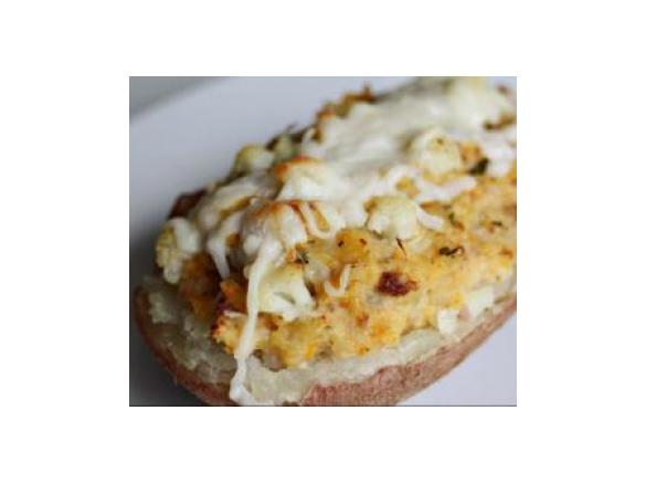 Batata Recheada com Couve-Flor e Carne