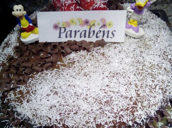 Bolo de dois Chocolates