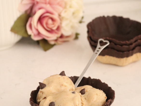 Gelado de Banana, Manteiga de Amendoim e Pepitas de Chocolate