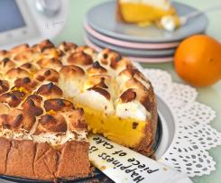 Tarte de laranja merengada