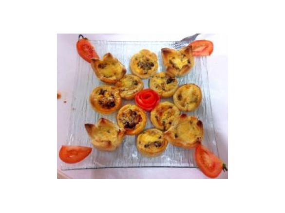 Mini-Quiches de Farinheira e Cogumelos
