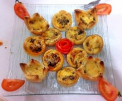 Mini-Quiches de Farinheira e Cogumelos