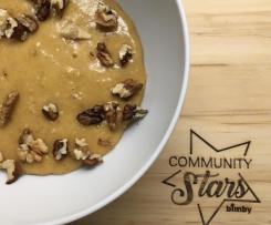 Papa de aveia e diospiro