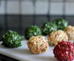 Trufas de queijo de cabra