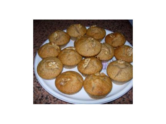 Queques de maçã e noz