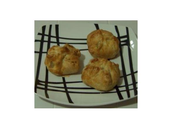 Bifes em massa folhada