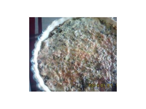 Quiche de carne de dieta